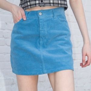 Brandy Melville Sky Blue JULIETTE CORDUROY SKIRT